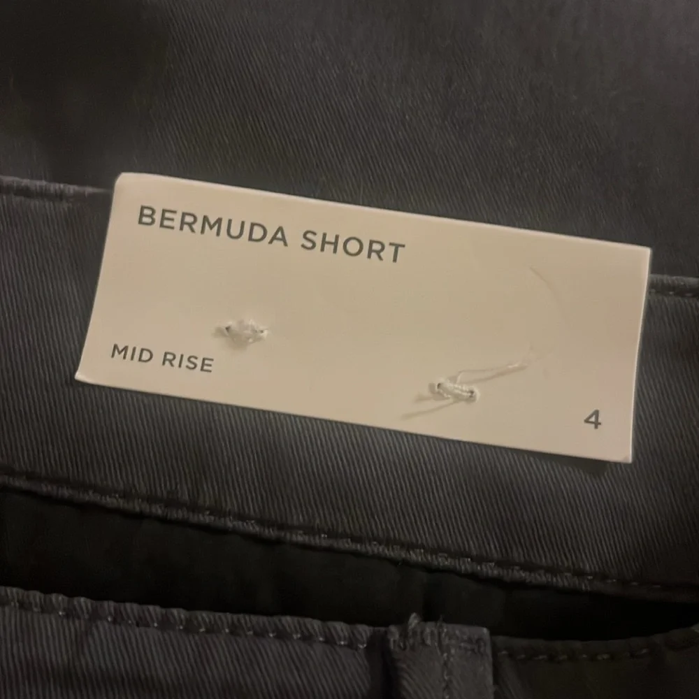LOFT Outlet Bermuda mid rise shorts dark gray